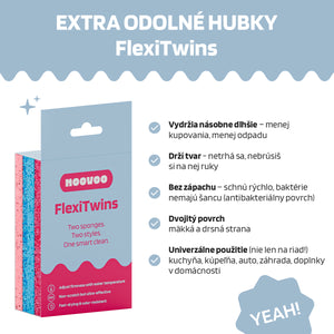 EXTRA DURABLE SPONGES FlexiTwins